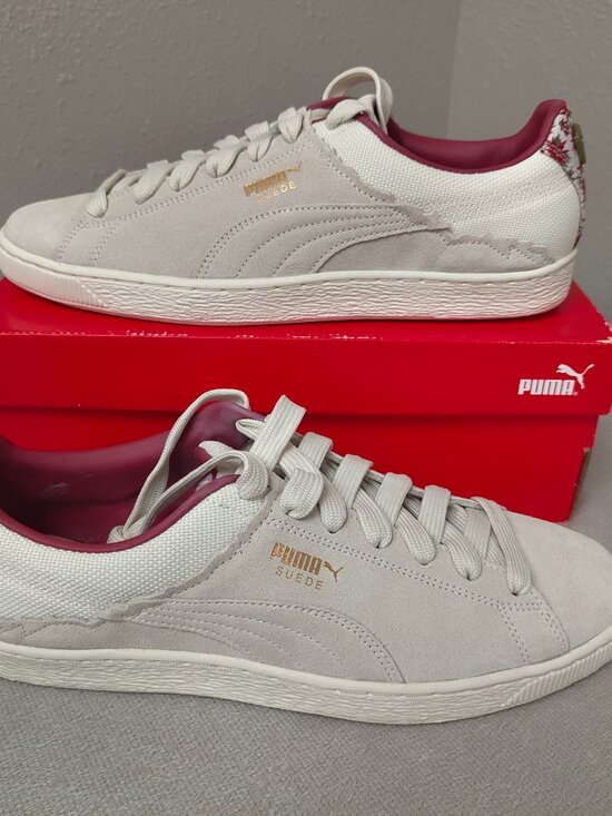 Size 11.5 - PUMA Suede  Chill Lace Up  Mens Off White Sneakers Shoes 383737-01 main image 7